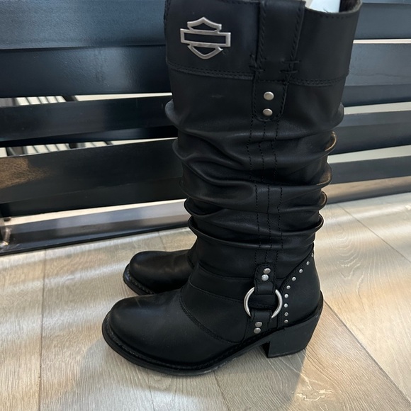 Harley-Davidson Black Riding Boots - Picture 4 of 9